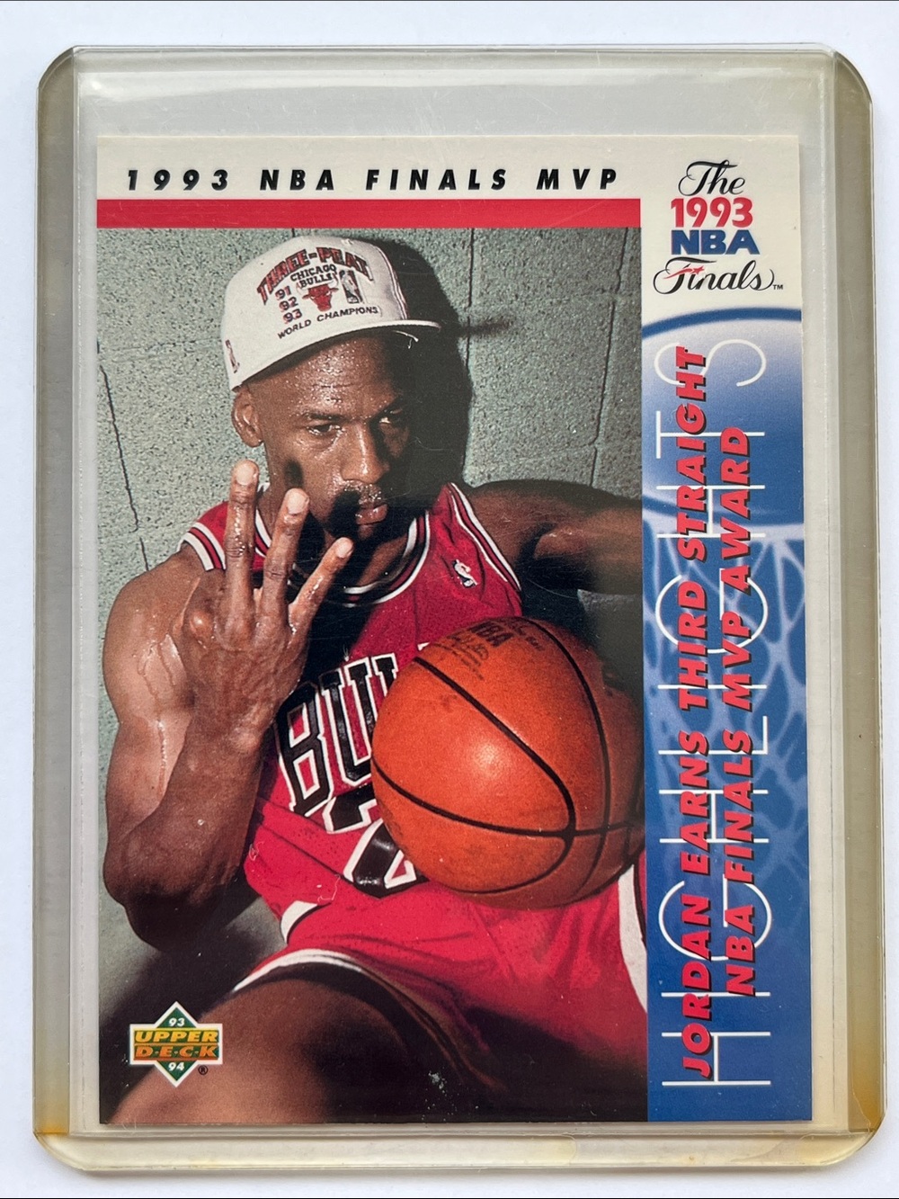 1993 NBA Finals Michael Jordan. 1993-94 Upper Deck.